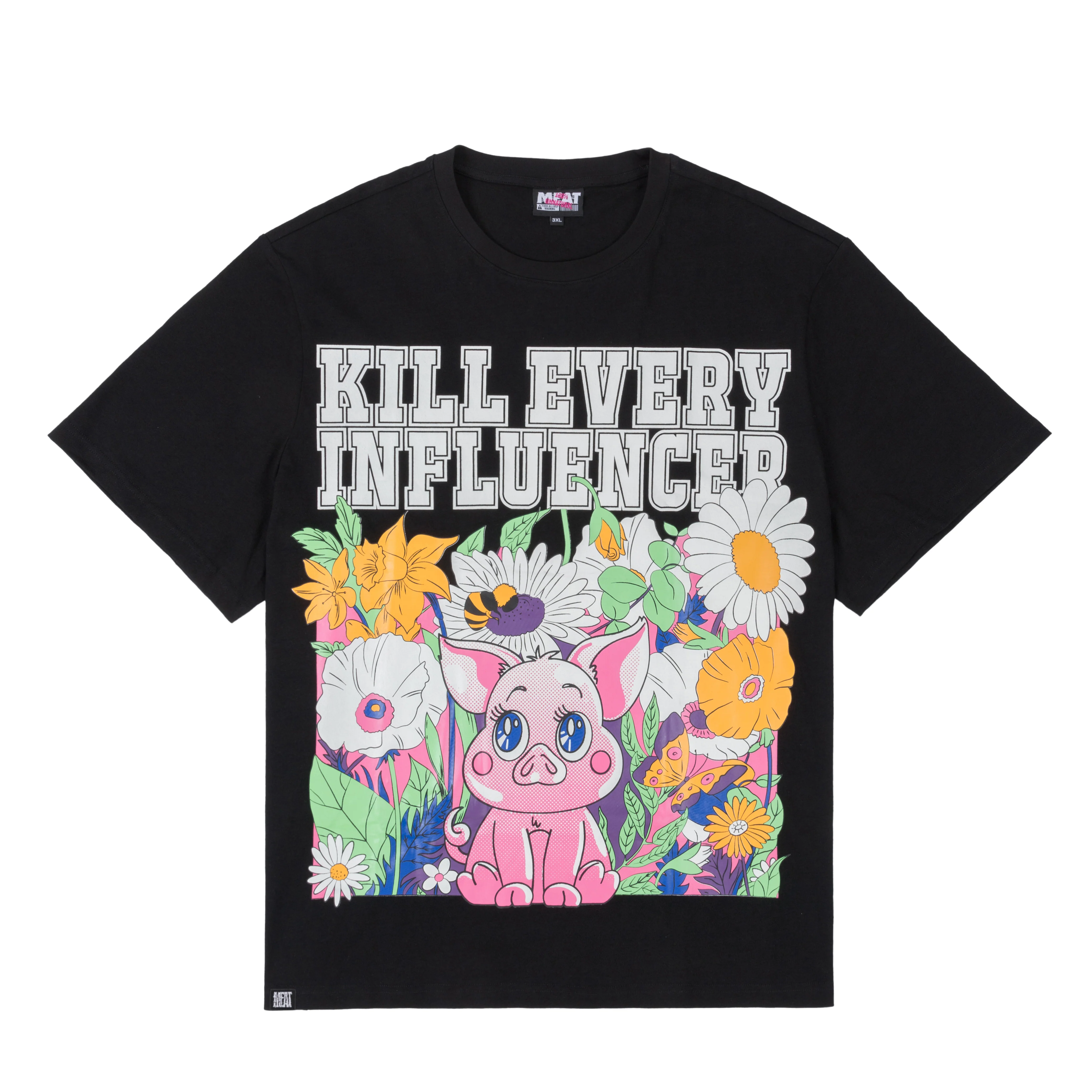 Influencers Black T-Shirt - Image 6